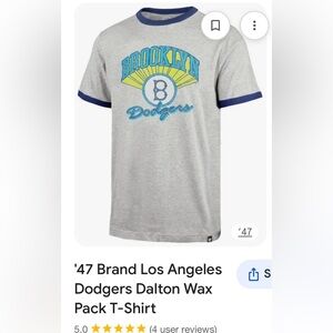 47 Gray and Blue Brooklyn Dodgers T-Shirt